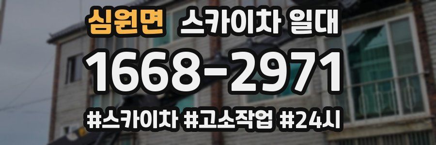 심원면 스카이차 일대