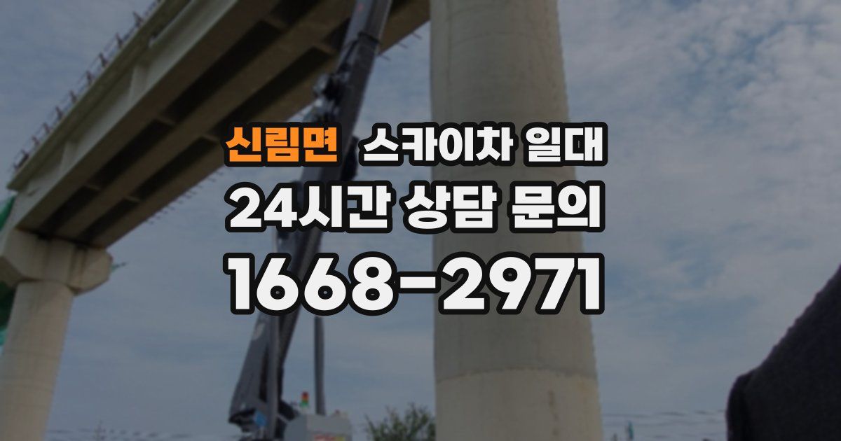 신림면 스카이차 일대