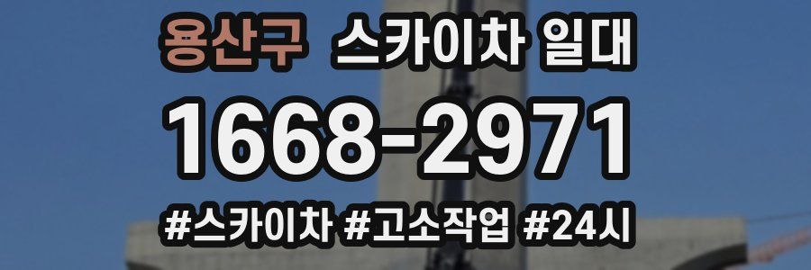 용산구 스카이차 일대