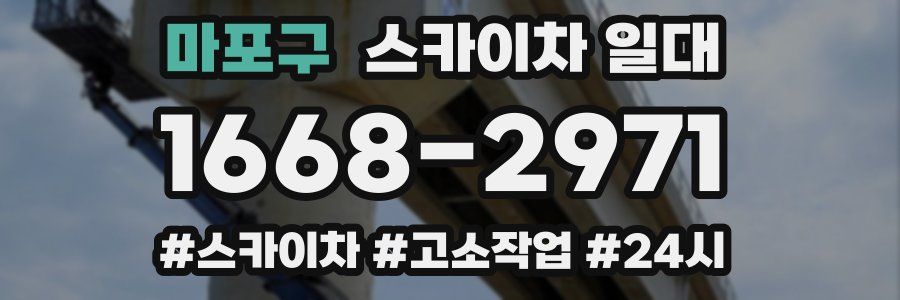 마포구 스카이차 일대