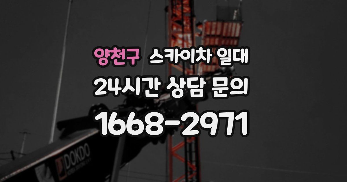 양천구 스카이차 일대