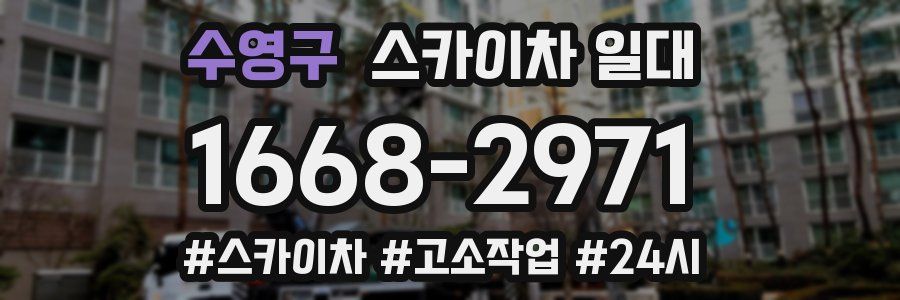 수영구 스카이차 일대
