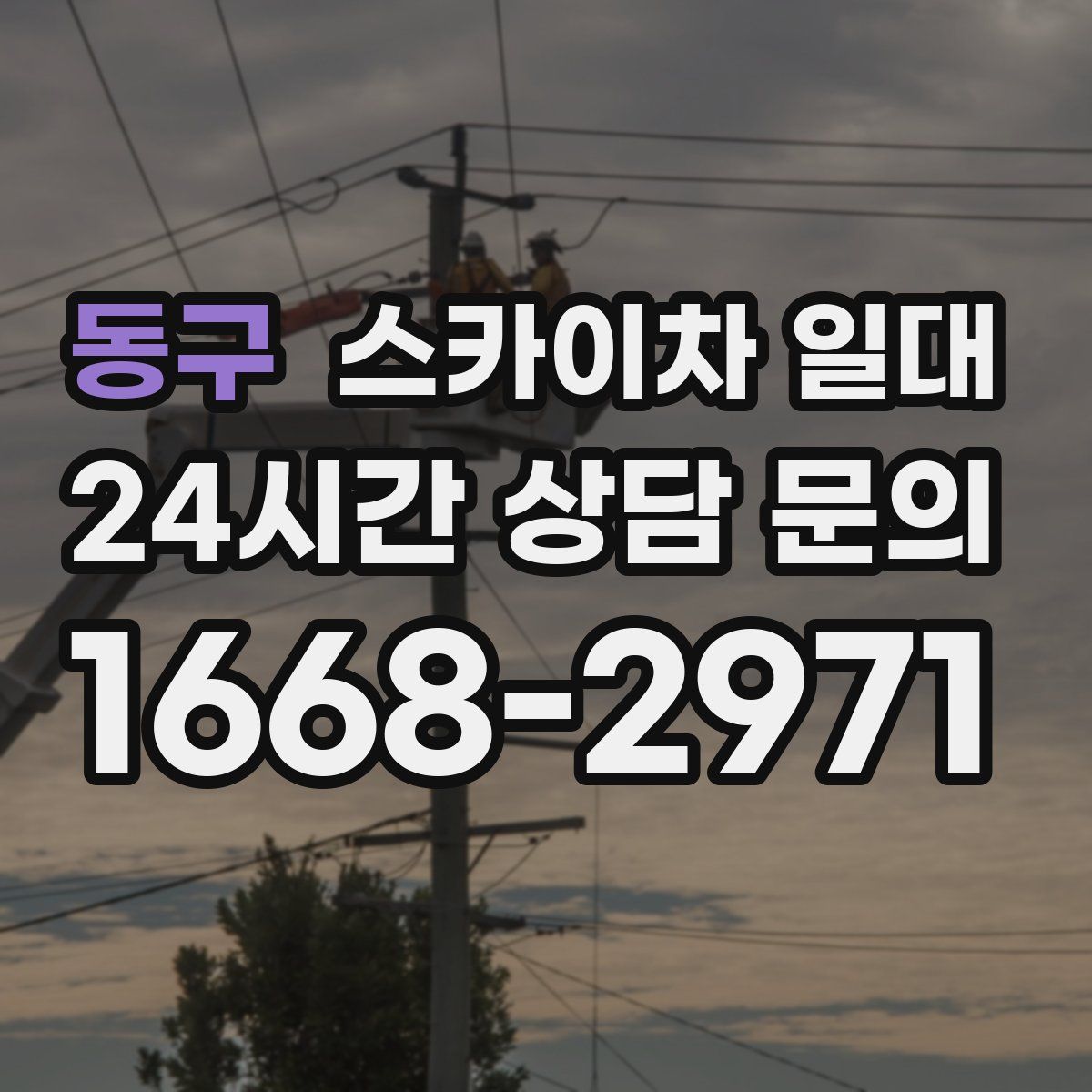 동구 스카이차 일대