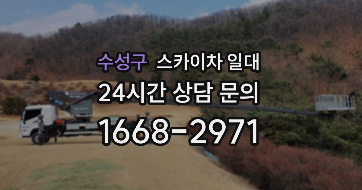 수성구 스카이차 일대
