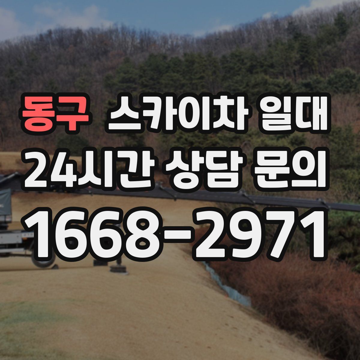 동구 스카이차 일대
