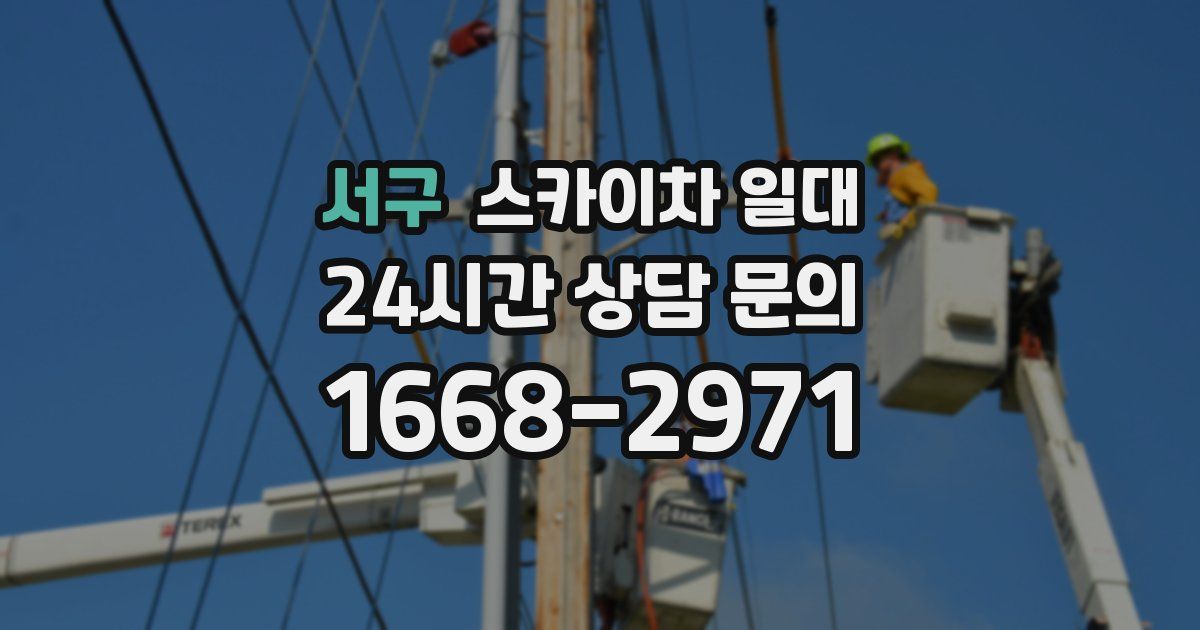 서구 스카이차 일대