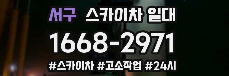 서구 스카이차 일대