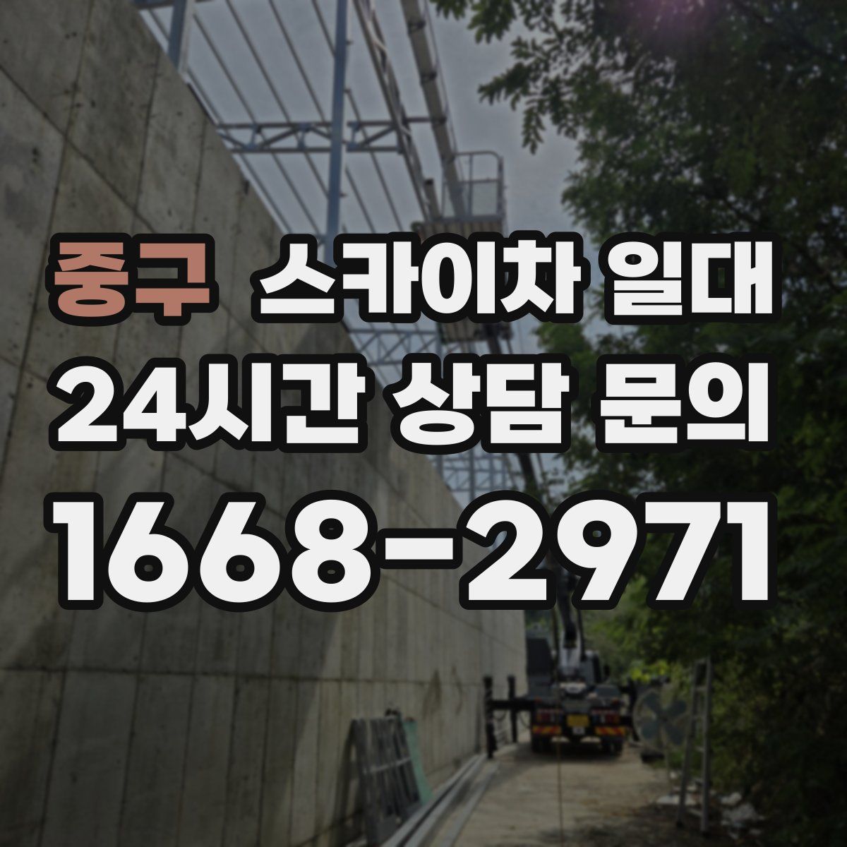 중구 스카이차 일대
