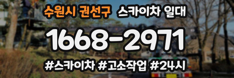 수원시 권선구 스카이차 일대