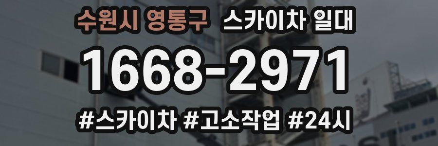 수원시 영통구 스카이차 일대