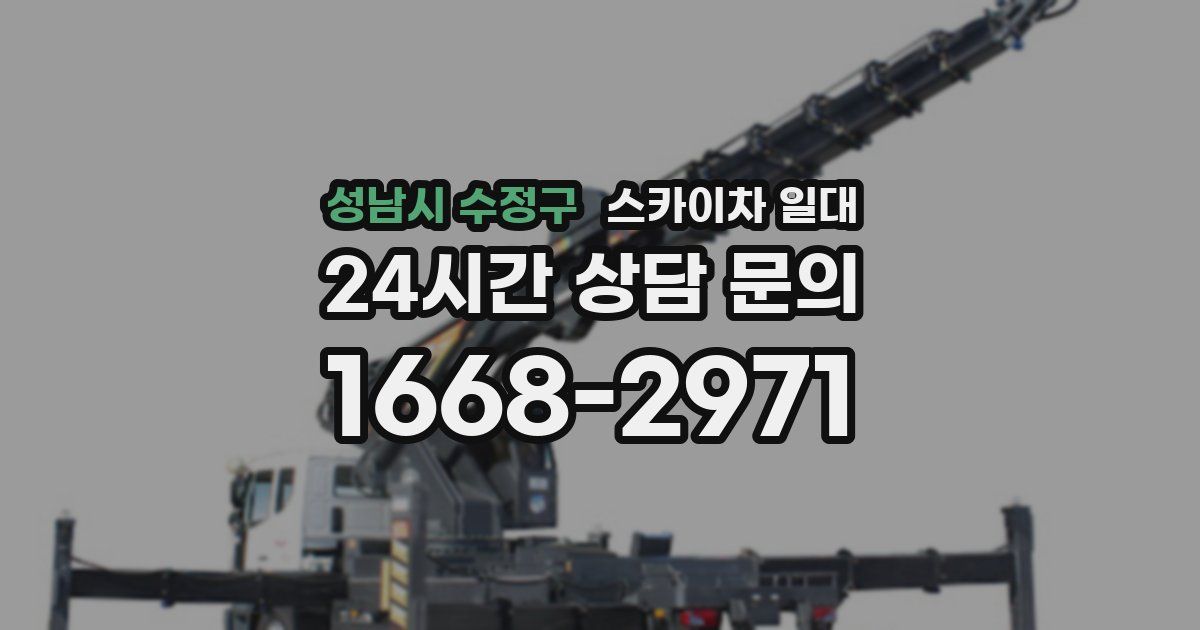 성남시 수정구 스카이차 일대