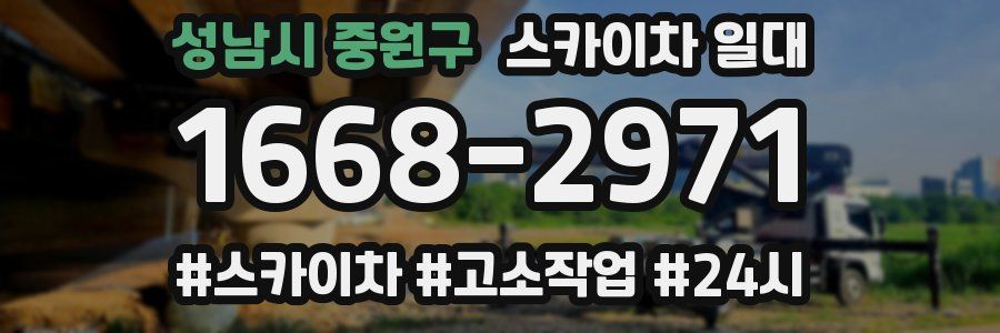 성남시 중원구 스카이차 일대