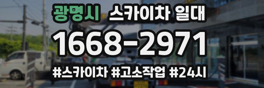 광명시 스카이차 일대