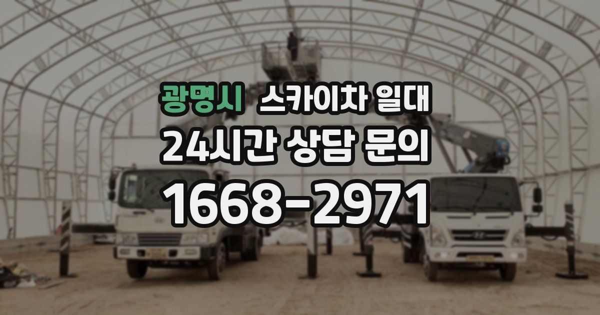 광명시 스카이차 일대