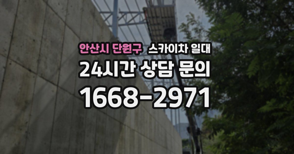 안산시 단원구 스카이차 일대