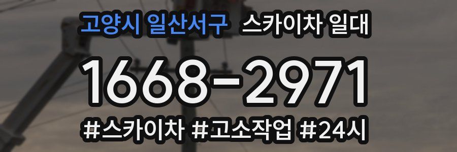 고양시 일산서구 스카이차 일대