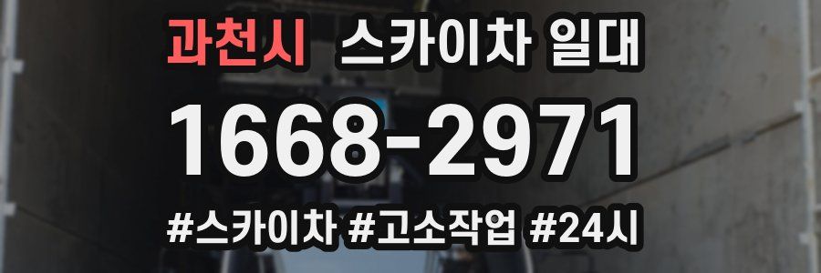 과천시 스카이차 일대