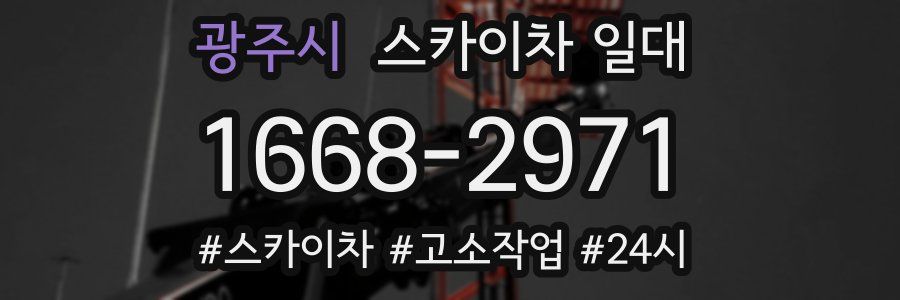 광주시 스카이차 일대