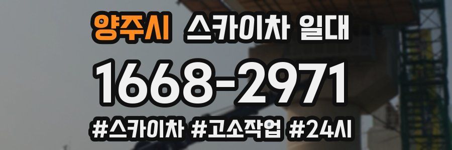 양주시 스카이차 일대