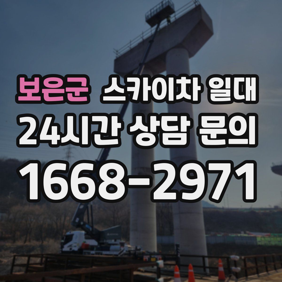 보은군 스카이차 일대