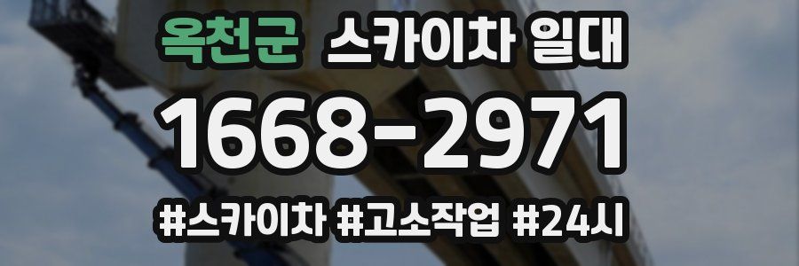 옥천군 스카이차 일대