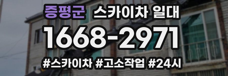 증평군 스카이차 일대