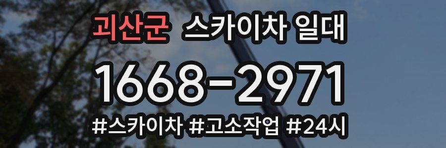 괴산군 스카이차 일대