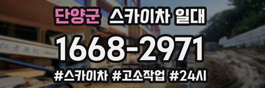단양군 스카이차 일대