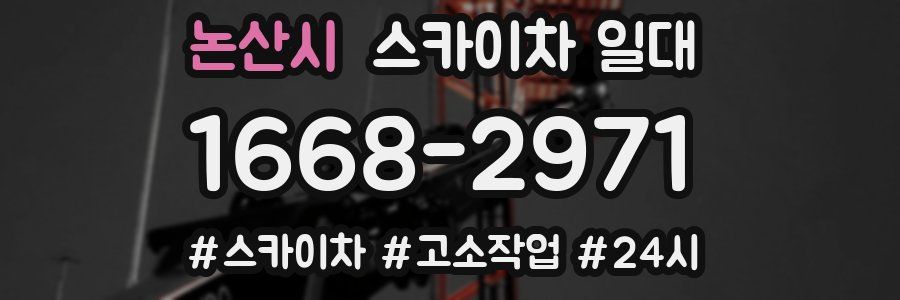 논산시 스카이차 일대