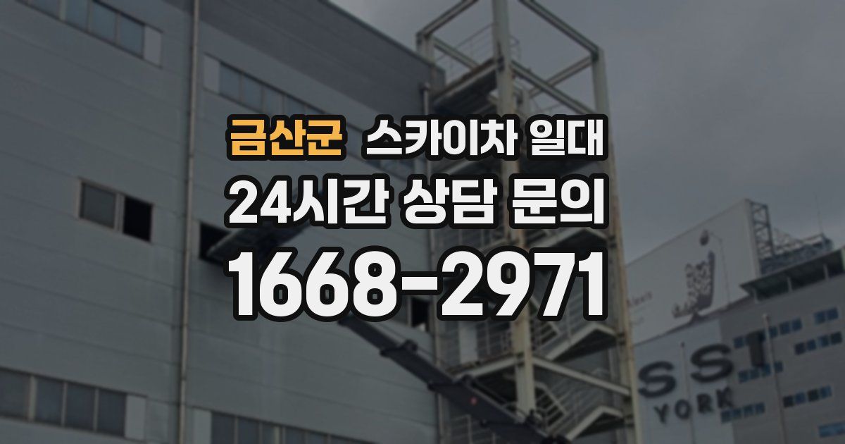 금산군 스카이차 일대
