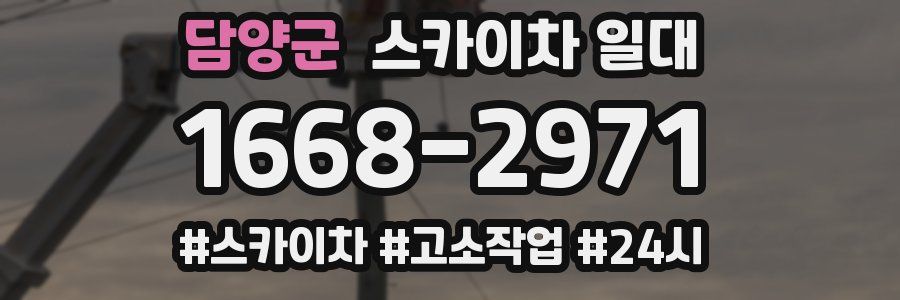 담양군 스카이차 일대