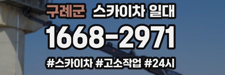 구례군 스카이차 일대