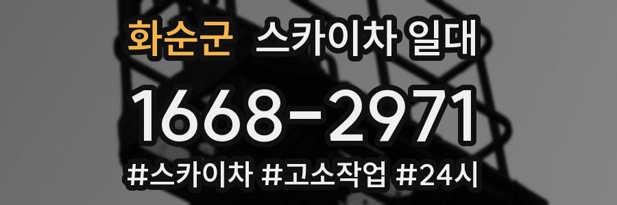 화순군 스카이차 일대