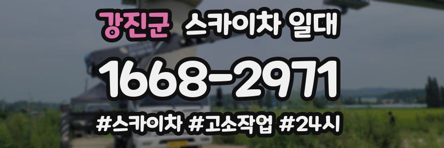 강진군 스카이차 일대