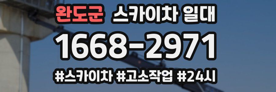 완도군 스카이차 일대