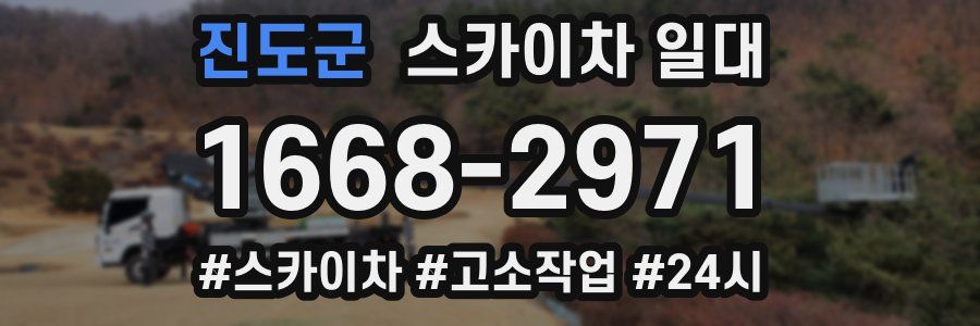 진도군 스카이차 일대
