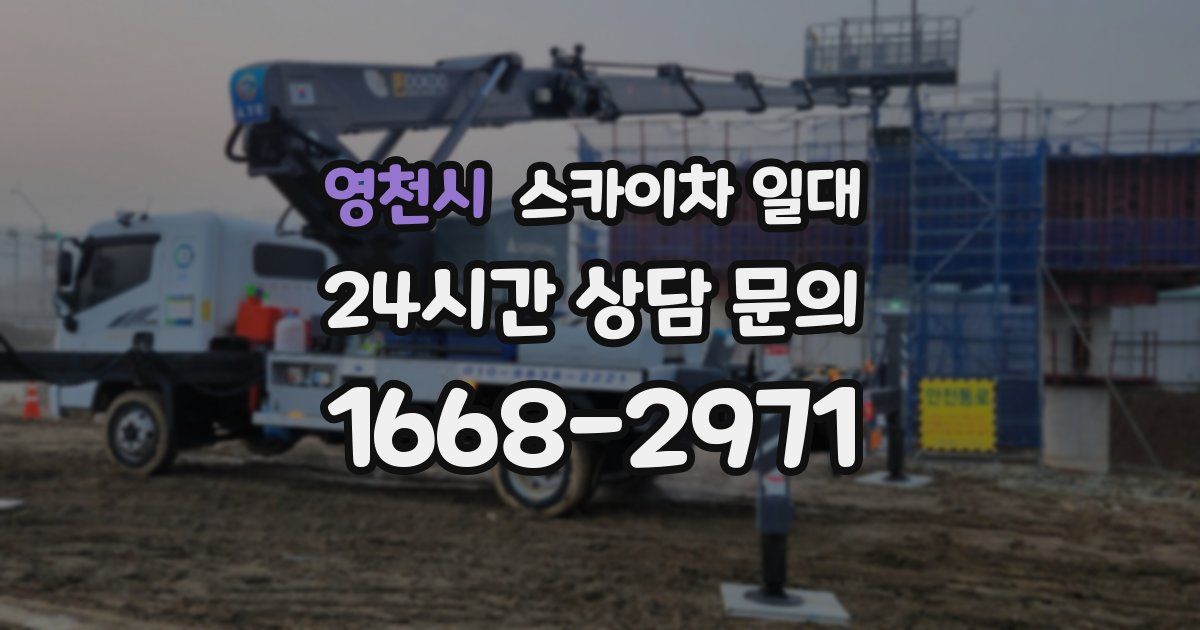 영천시 스카이차 일대