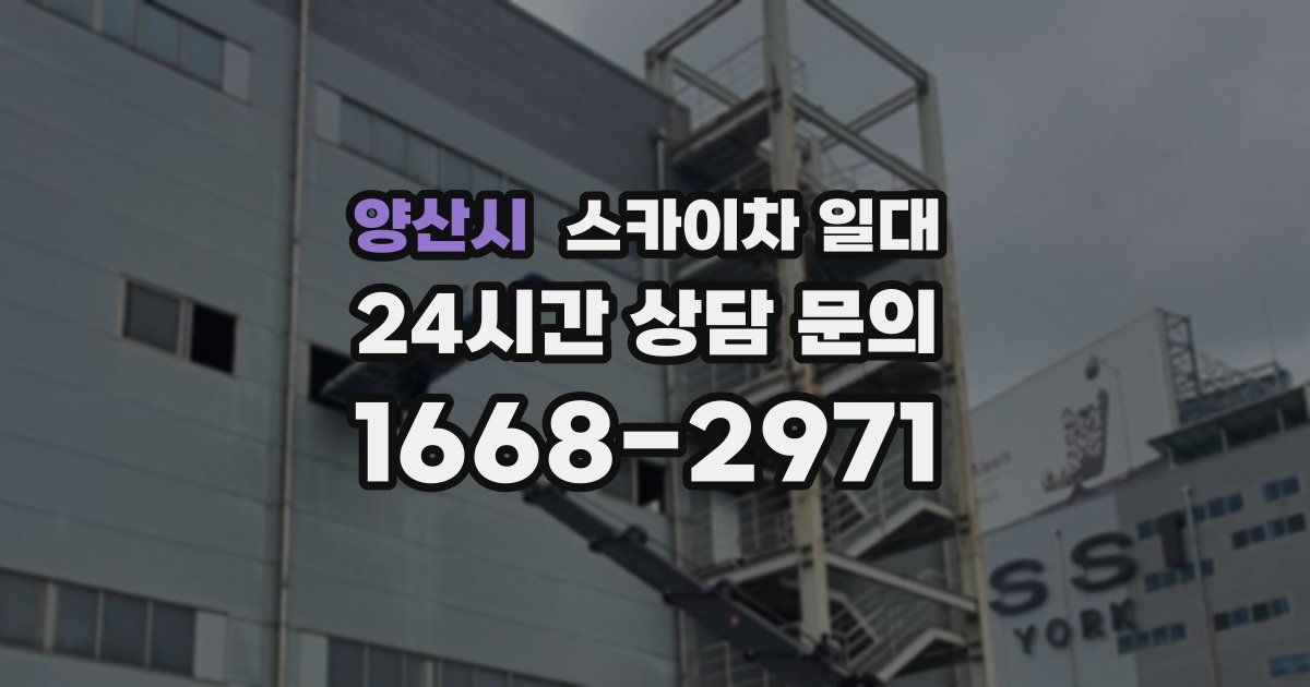 양산시 스카이차 일대