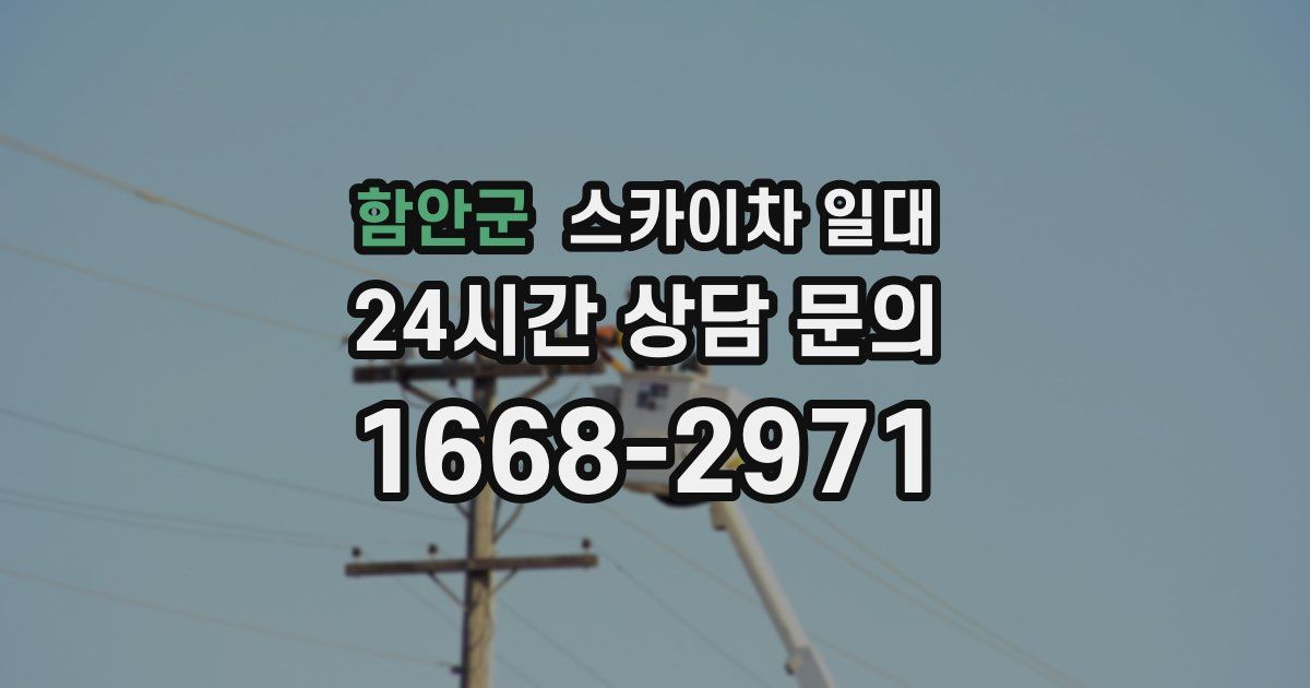 함안군 스카이차 일대