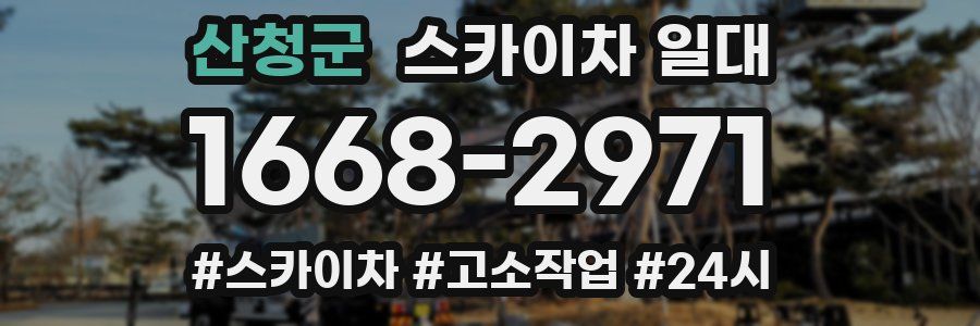 산청군 스카이차 일대