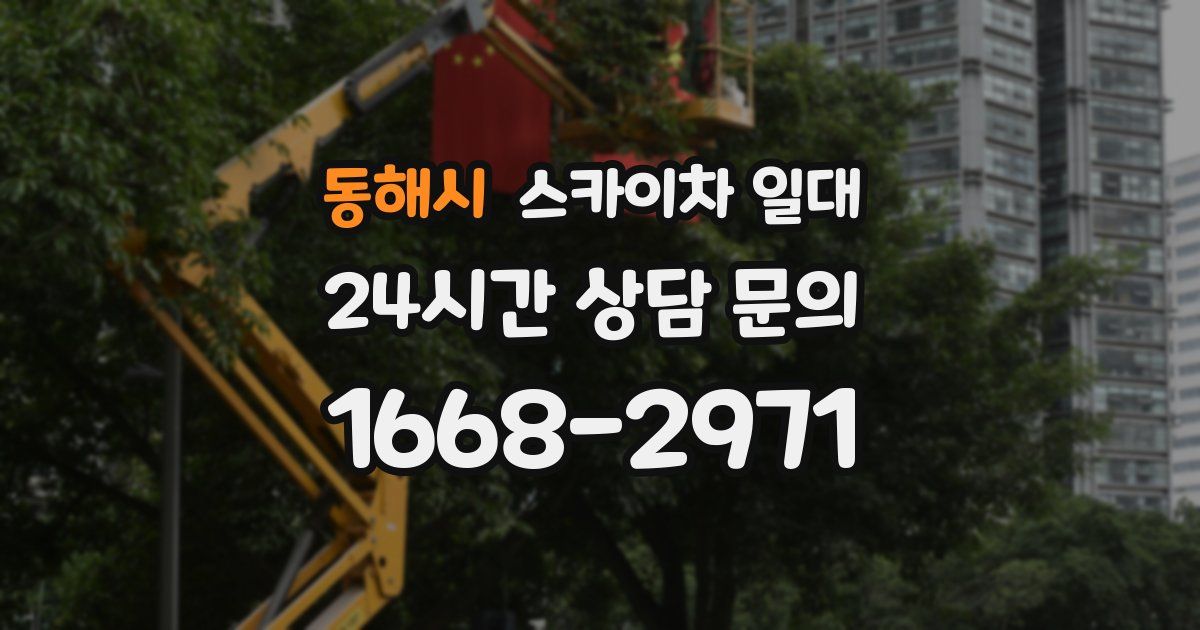 동해시 스카이차 일대