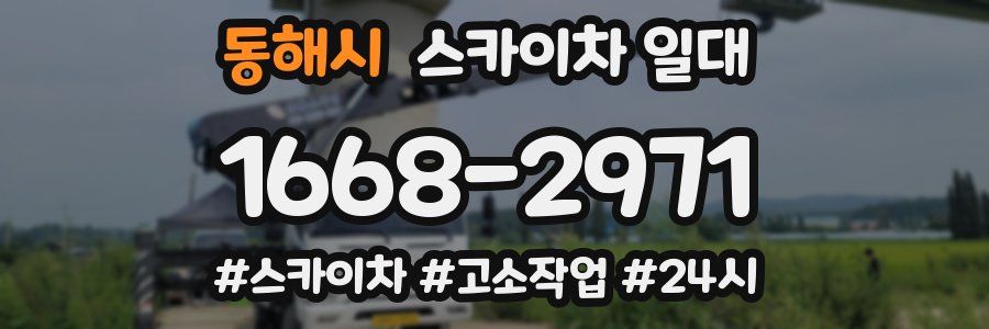 동해시 스카이차 일대