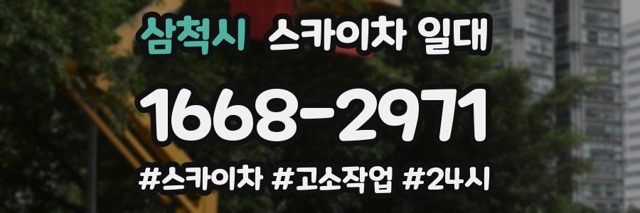 삼척시 스카이차 일대