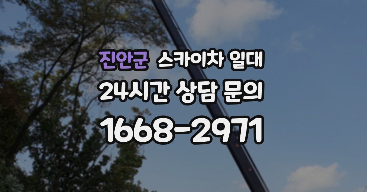 진안군 스카이차 일대