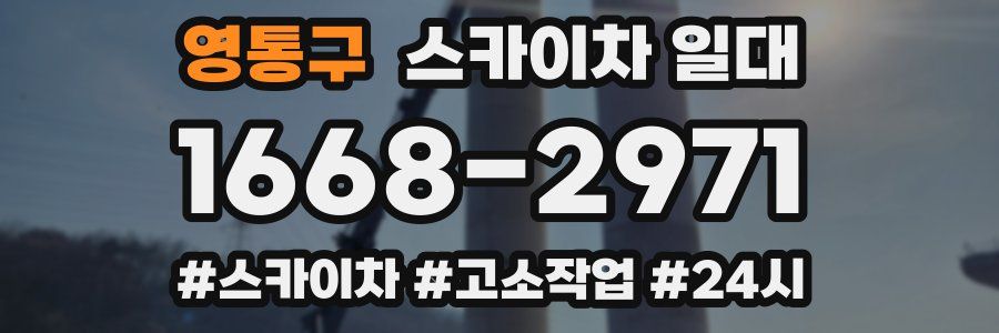 영통구 스카이차 일대