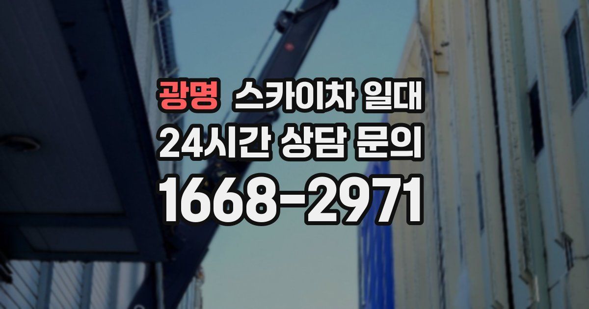 광명 스카이차 일대