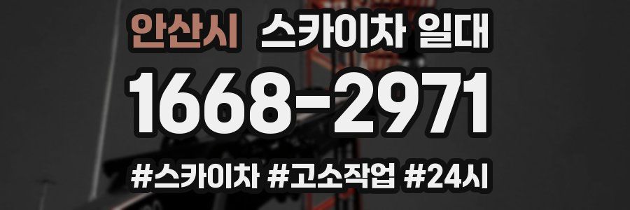 안산시 스카이차 일대