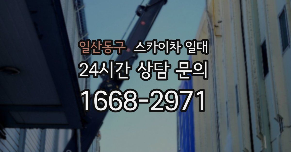일산동구 스카이차 일대