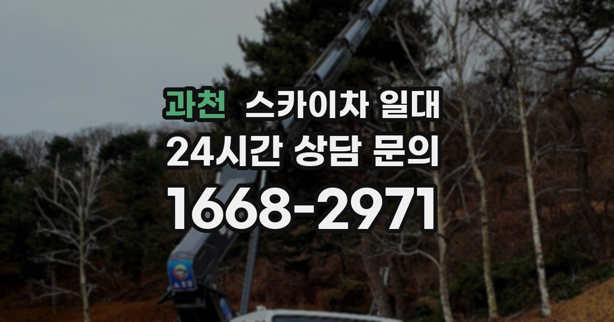 과천 스카이차 일대