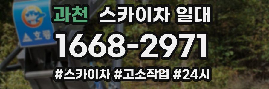 과천 스카이차 일대